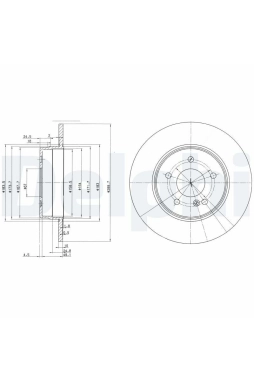 DELPHI BG3239C | Disk Arka E.S-W210 C.S-W203 Komp | 1 Adet