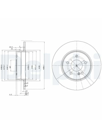 DELPHI BG3239C | Disk Arka E.S-W210 C.S-W203 Komp | 1 Adet