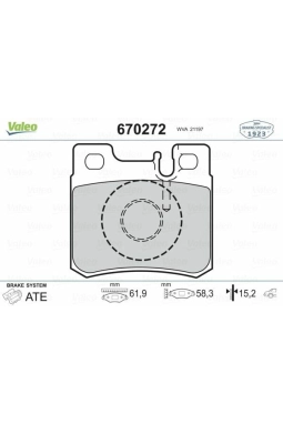 VALEO 670272 | Fren Balata Arka E.S-W210 Sl-R129 Çift Pım