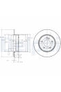 DELPHI BG3326 | Disk Arka 96-07 C-Seri (W202-W203) E-Seri (W124-W210) *U.K** Y.No:Bg3326c | 1 Adet