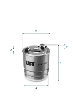 UFI 24.111.00 | Yakıt Filtresi (Mercedes Om642-Om651 / W204-W212)
