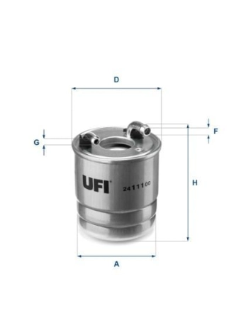 UFI 24.111.00 | Yakıt Filtresi (Mercedes Om642-Om651 / W204-W212)