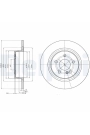 DELPHI BG4153C | Disk Arka 07-14 C-Seri (W204) E-Seri (C207-A207) | 1 Adet