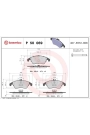 BREMBO P50069 | Fren Balatası (Mercedes W204-207-212-218 On Kulaklı)