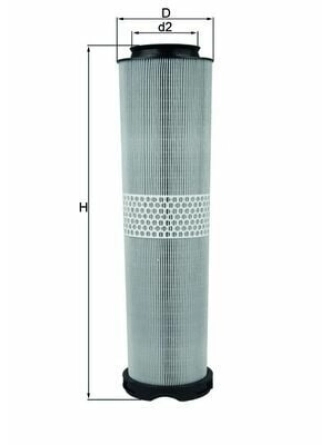 MAHLE LX816-6 | Hava Filtresi 02-09 E-Seri (W211-S211)
