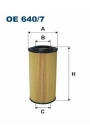 FILTRON OE640-7 | Yağ Filtresi 00-E-Seri (W210-W211)