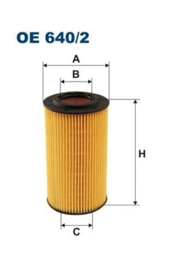 FILTRON OE640-2 | Yağ Filtresi E.S W210-1 C.S W202-3-4 M.S W163-4