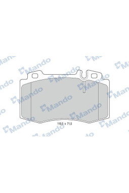 MANDO MBF015668 | Fren Balata Ön 01-07 C-Seri (W203) E-Seri (W211)