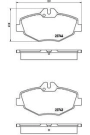 BREMBO P50049 | Fren Balatası Ön (Mercedes W211)