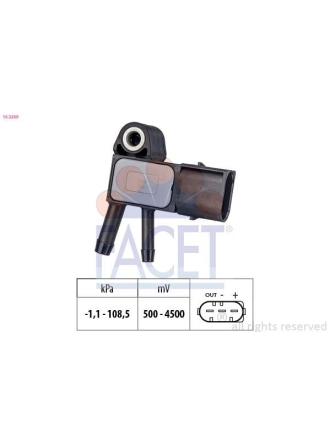 FACET 10.3269 | Basınç Sensörü W204 07 > 14 C219 05 > 10 W212 09 > 16 C207 09 > 16 W221 09 > 13 Vito W639 03 > Sprinter 906 09 >