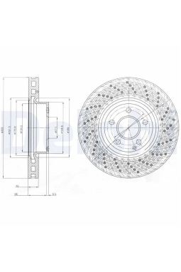 DELPHI BG9076C | Disk On (Ad) 07-C-Seri (W204-S204) E-Seri (W212-S212) Kaplamalı | 2 Adet