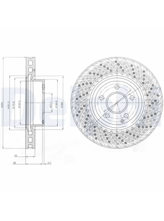 DELPHI BG9076C | Disk On (Ad) 07-C-Seri (W204-S204) E-Seri (W212-S212) Kaplamalı | 2 Adet