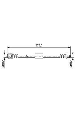 BOSCH 1987481608 | Fren Hortumu Arka 09-E-Seri (W212-S212)