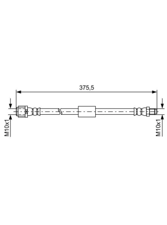 BOSCH 1987481608 | Fren Hortumu Arka 09-E-Seri (W212-S212)