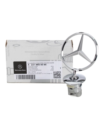 MERCEDES-BENZ A2218800086 | E Serisi W212 Kasa Ön Kaput Yıldızı Komple (Arma) Orijinal