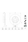 BOSCH 0986479H46 | Disk On (Ad) 14-C-Seri (W205-S205)-E-Seri (W213-S213) Kaplamalı | 2 Adet