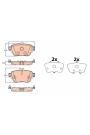 TRW GDB2155 | Fren Balata Arka 16-E-Seri (W213)