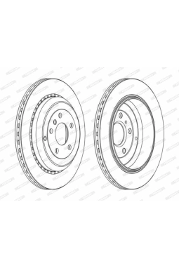 FERODO DDF1531C | Fren Diski Arka 4-Matic X164 06-12 W251 07-14 W164 05-11
