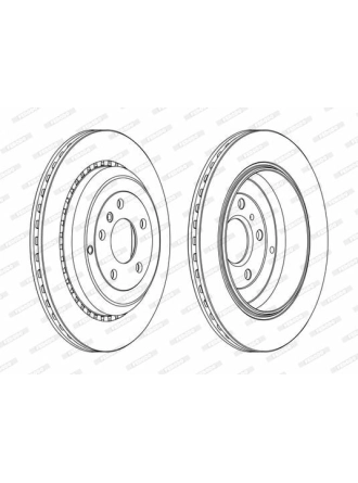 FERODO DDF1531C | Fren Diski Arka 4-Matic X164 06-12 W251 07-14 W164 05-11