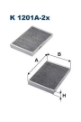 FILTRON K1201A-2X | Polen Filtresi 06-S-Seri (W221) + Ca