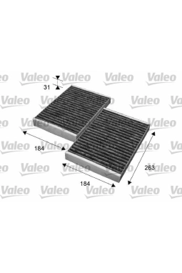 VALEO 715643 | Klima Filtresi Karbonlu (Mercedes W221 S Seri)
