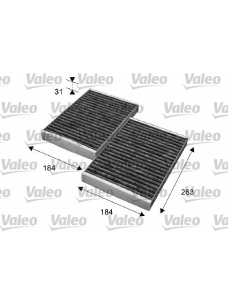 VALEO 715643 | Klima Filtresi Karbonlu (Mercedes W221 S Seri)