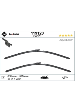 VALEO 119120 | Mercedes Benz S Serisi W222 Ön Silecek Seti (63 cm - 57.5 cm)