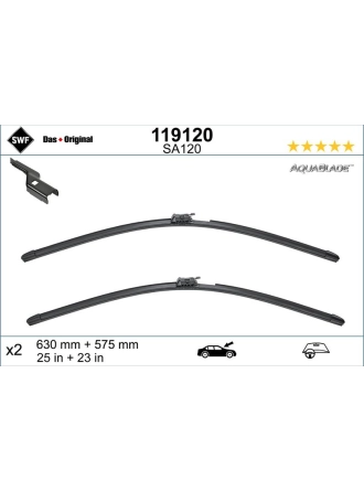 VALEO 119120 | Mercedes Benz S Serisi W222 Ön Silecek Seti (63 cm - 57.5 cm)