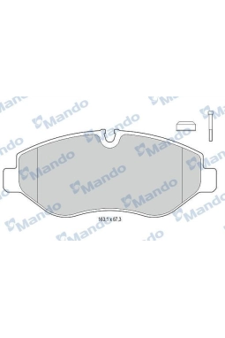 MANDO MBF015671 | Fren Balata Ön 07-Lt35-Crafter-Sprinter-Vito