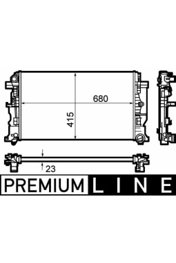 MAHLE CR1710000P | Radyatör 06-Crafter 2.5Tdi *Bjk-Bjj* *P.H** *U.K** Y.No:Cr1710000s