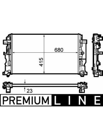 MAHLE CR1710000P | Radyatör 06-Crafter 2.5Tdi *Bjk-Bjj* *P.H** *U.K** Y.No:Cr1710000s