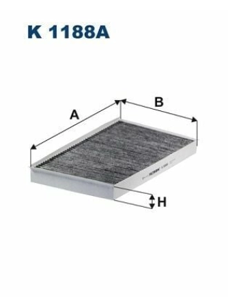 FILTRON K1188A | Kabin Filtresi Karbonlu (Mercedes Viano-Vito 03 -)