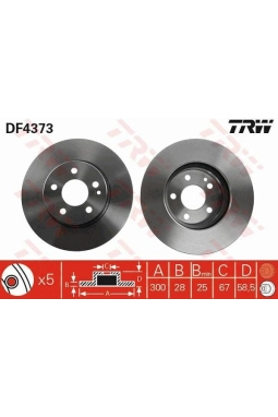TRW DF4373 | Disk On 04-Vito | 1 Adet