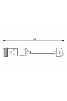 BOSCH 1987473038 | Fren Balata Kablosu Arka 12-Crafter-Sprinter 2.0Tdi