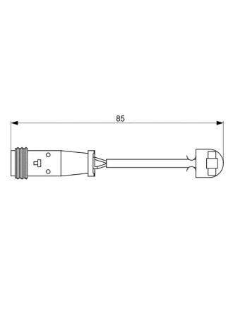 BOSCH 1987473038 | Fren Balata Kablosu Arka 12-Crafter-Sprinter 2.0Tdi
