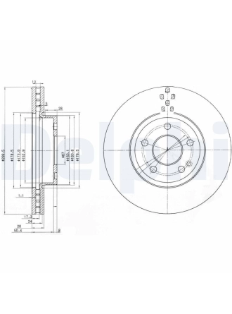 DELPHI BG3838 | Disk On 04-Vito | 1 Adet