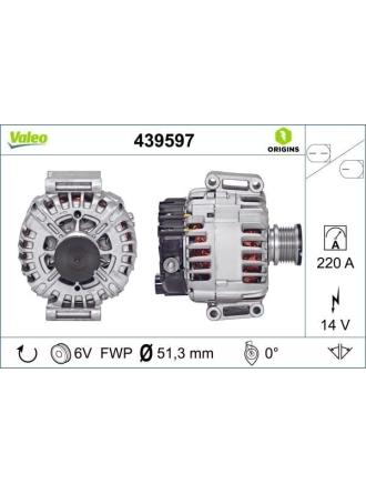 VALEO 439597 | Alternatör Kmp 07-Sprinter