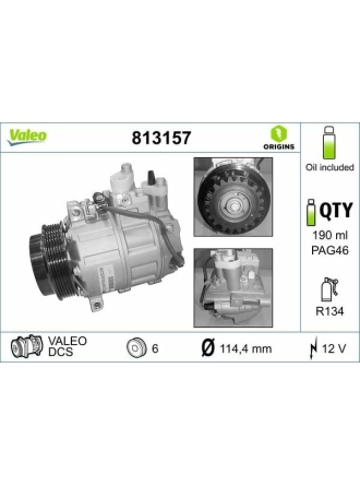VALEO 813157 | Klima Kompresörü 01-C-Seri (W203-W204) E-Seri (W211) 07-Sprinter (Sadece On Klimalı Araclar)
