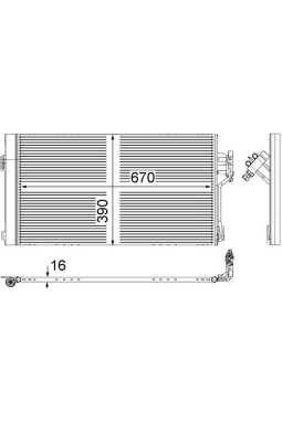 MAHLE AC761000S | Klima Radyatörü Viano W639 03-Vito W639 03 -