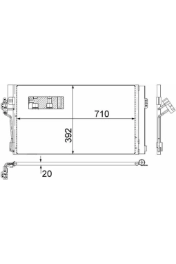 MAHLE AC762000S | Klima Radyatörü (Kondenser) 08-Vito-Viano