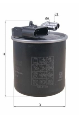 MAHLE KL950 | Mazot Filtresi 15-Vito (W447)