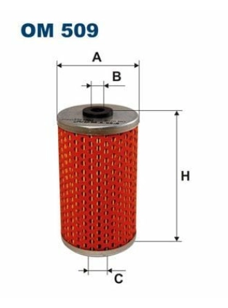 FILTRON OM509 | Yağ Filtresi W123 80-85 S123 80-85 C123 80-85 W460 82-92