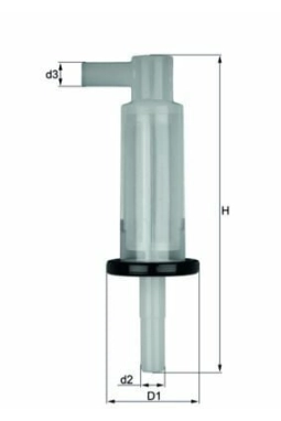 MAHLE KL33OF | Yakıt Filtresi (Seffaf Pıpo Tip) W202 93-00 W124 93-95 W460 87-92 W123 79-85
