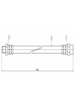 CAVO C800112A | Fren Hortumu On 190 W201 85-93 W124 85-93 W126 85-91 R129 93-01 | 2 Adet