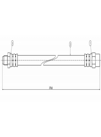 CAVO C800112A | Fren Hortumu On 190 W201 85-93 W124 85-93 W126 85-91 R129 93-01 | 2 Adet