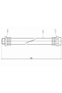 CAVO C800112A | Fren Hortumu On 190 W201 85-93 W124 85-93 W126 85-91 R129 93-01 | 2 Adet