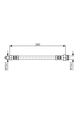 BOSCH 1987476393 | Fren Hortumu On 190 W201 85-93 W124 85-93 W126 85-91 R129 93-01