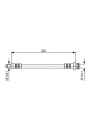 BOSCH 1987476393 | Fren Hortumu On 190 W201 85-93 W124 85-93 W126 85-91 R129 93-01