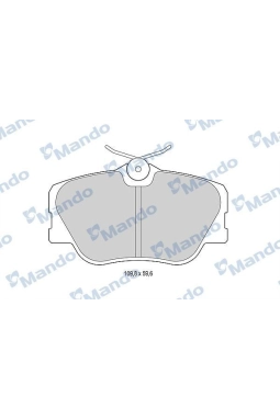 MANDO MBF015073 | Fren Balata Ön <97 E.S-W124