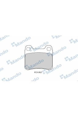 MANDO MBF015074 | Fren Balata Arka <97 E.S-W124